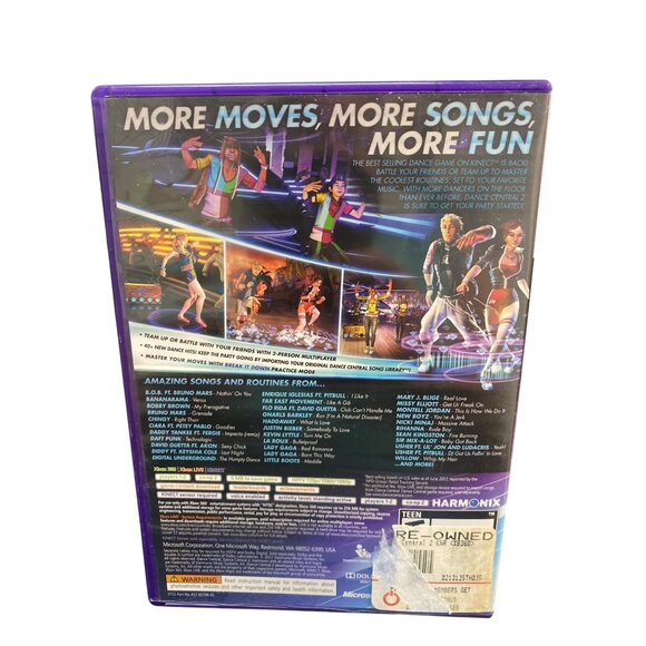 Dance Central 2 Xbox 360 Kinect Game With Case & Manual - Picture 2 of 4